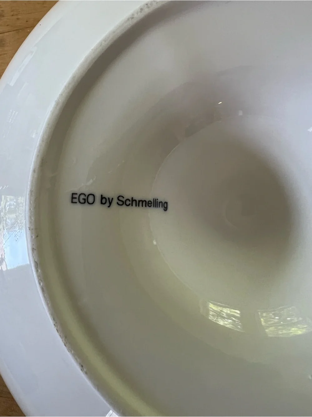 EGO by Schmelling Salad Bowl White 12 inches wide